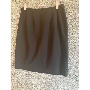 Talbots Women's Size 10 Black Knee Length Peasant Skirt Casual